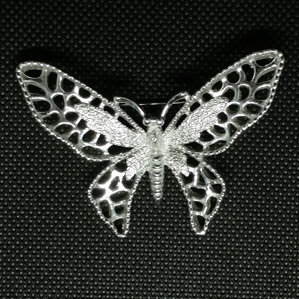Vintage Sarah Coventry Butterfly Brooch 1971